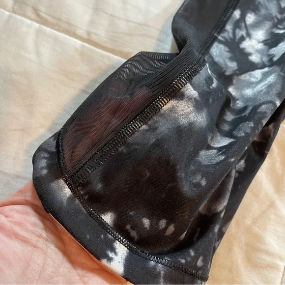 Lululemon Sun Runner Crop Legging in Dusk Dye Sheer Side Sz 8 Yoga Atheleisure - Picture 5 of 13